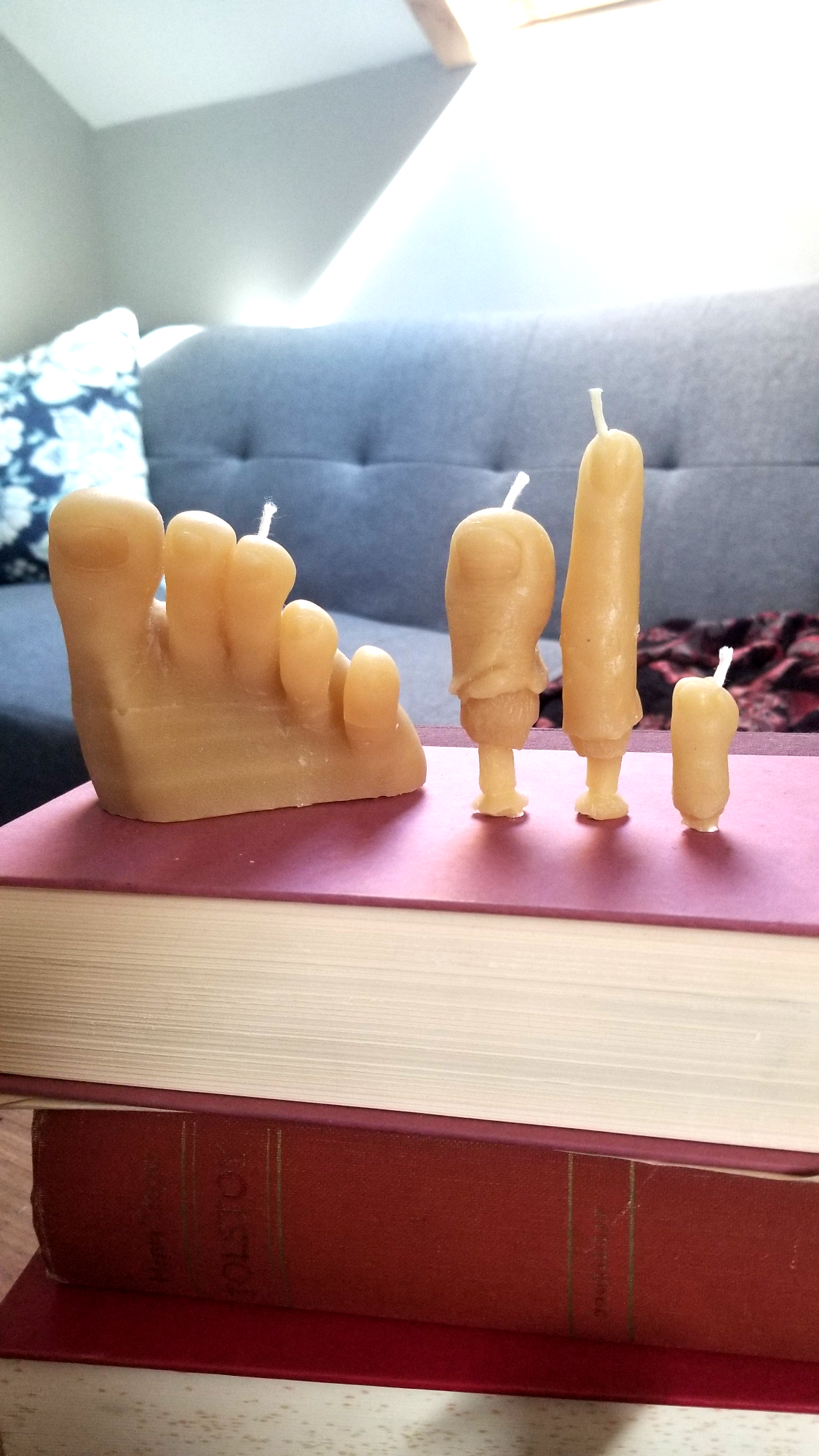 Severed Finger and Toe: Candle Sticks