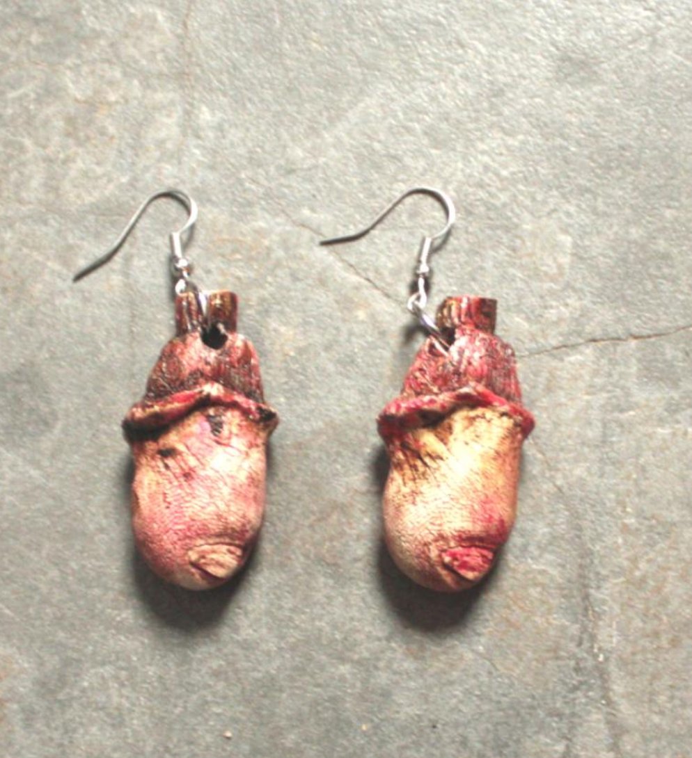 Severed Finger and Toe: Earrings