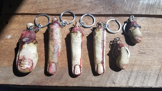 Severed Finger Keychains